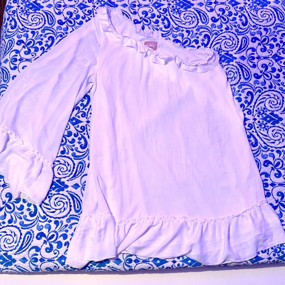 Wonder Mini Dress in White Silky Crepe - Picture 3 of 3